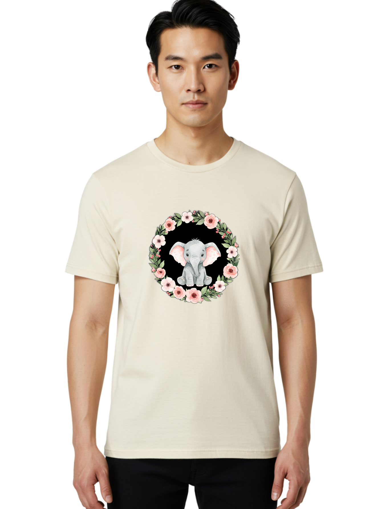 Elephant Men'S Graphic Tee, 100% Cotton, Comfortable Casual Summer Wear, Machine Washable, Vintage Camera, Old Camera, Antique Camera, Black Camera, Classic Photography, Photography Equipment, Nostalgic Device, Film Camera, Camera Art Baf056