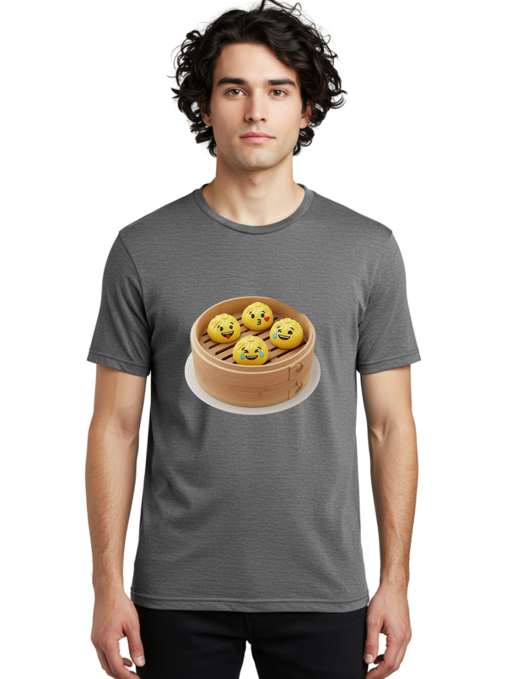 Emoji-Dumplings Men'S Graphic Tee, 100% Cotton, Comfortable Casual Summer Wear, Machine Washable, Vintage Camera, Old Camera, Antique Camera, Black Camera, Classic Photography, Photography Equipment, Nostalgic Device, Film Camera, Camera Art Baf057