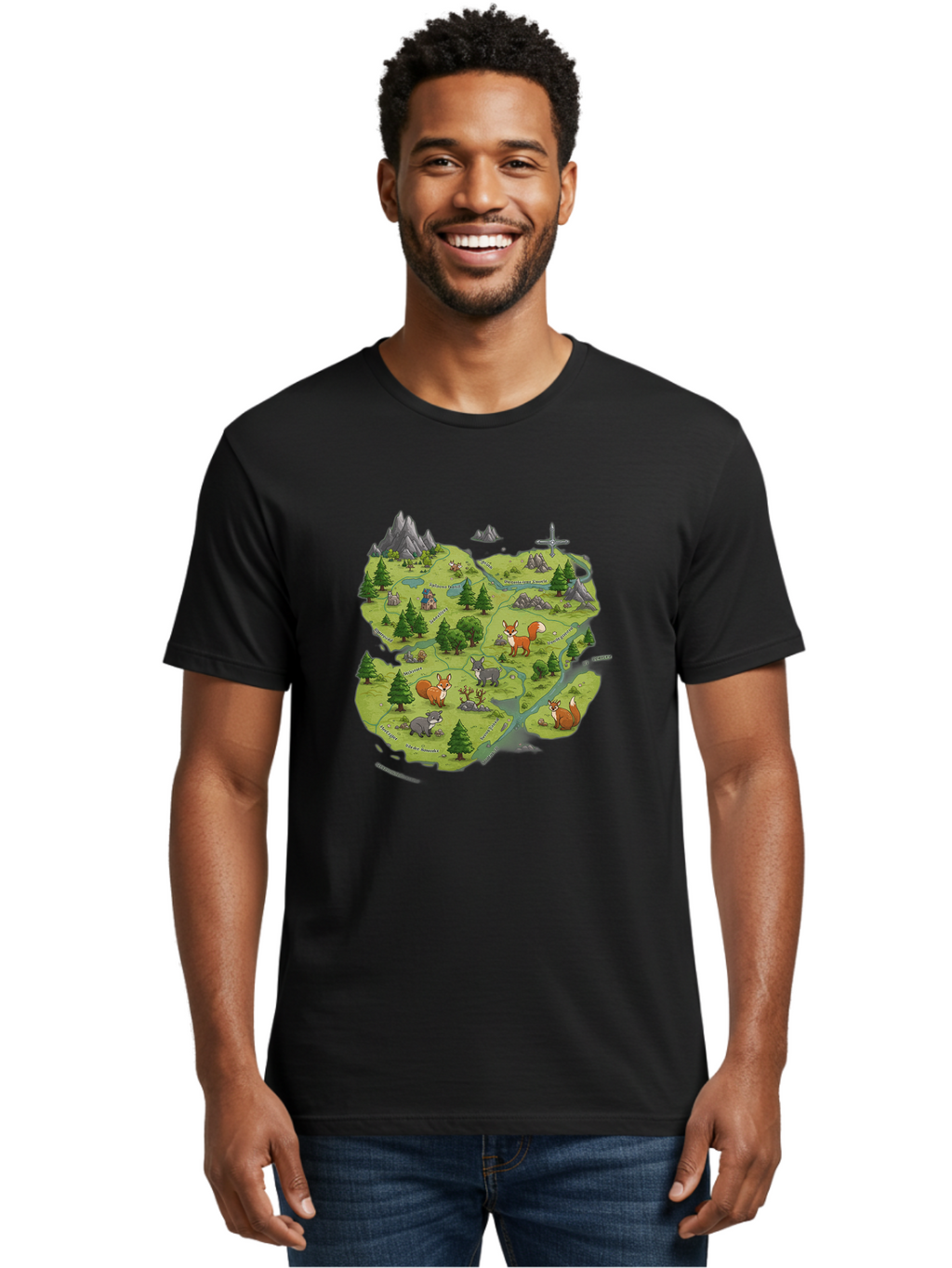 Fantasy-Forest Men'S Graphic Tee, 100% Cotton, Comfortable Casual Summer Wear, Machine Washable, Vintage Camera, Old Camera, Antique Camera, Black Camera, Classic Photography, Photography Equipment, Nostalgic Device, Film Camera, Camera Art Baf058