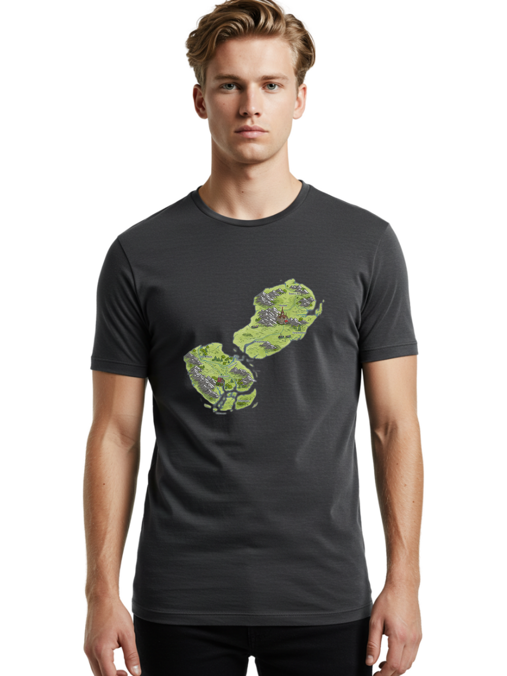 Fantasy-Island-Map Men'S Graphic Tee, 100% Cotton, Comfortable Casual Summer Wear, Machine Washable, Vintage Camera, Old Camera, Antique Camera, Black Camera, Classic Photography, Photography Equipment, Nostalgic Device, Film Camera, Baf060