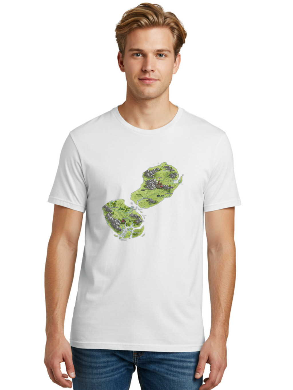 Fantasy-Island-Map Men'S Graphic Tee, 100% Cotton, Comfortable Casual Summer Wear, Machine Washable, Vintage Camera, Old Camera, Antique Camera, Black Camera, Classic Photography, Photography Equipment, Nostalgic Device, Film Camera, Baf060