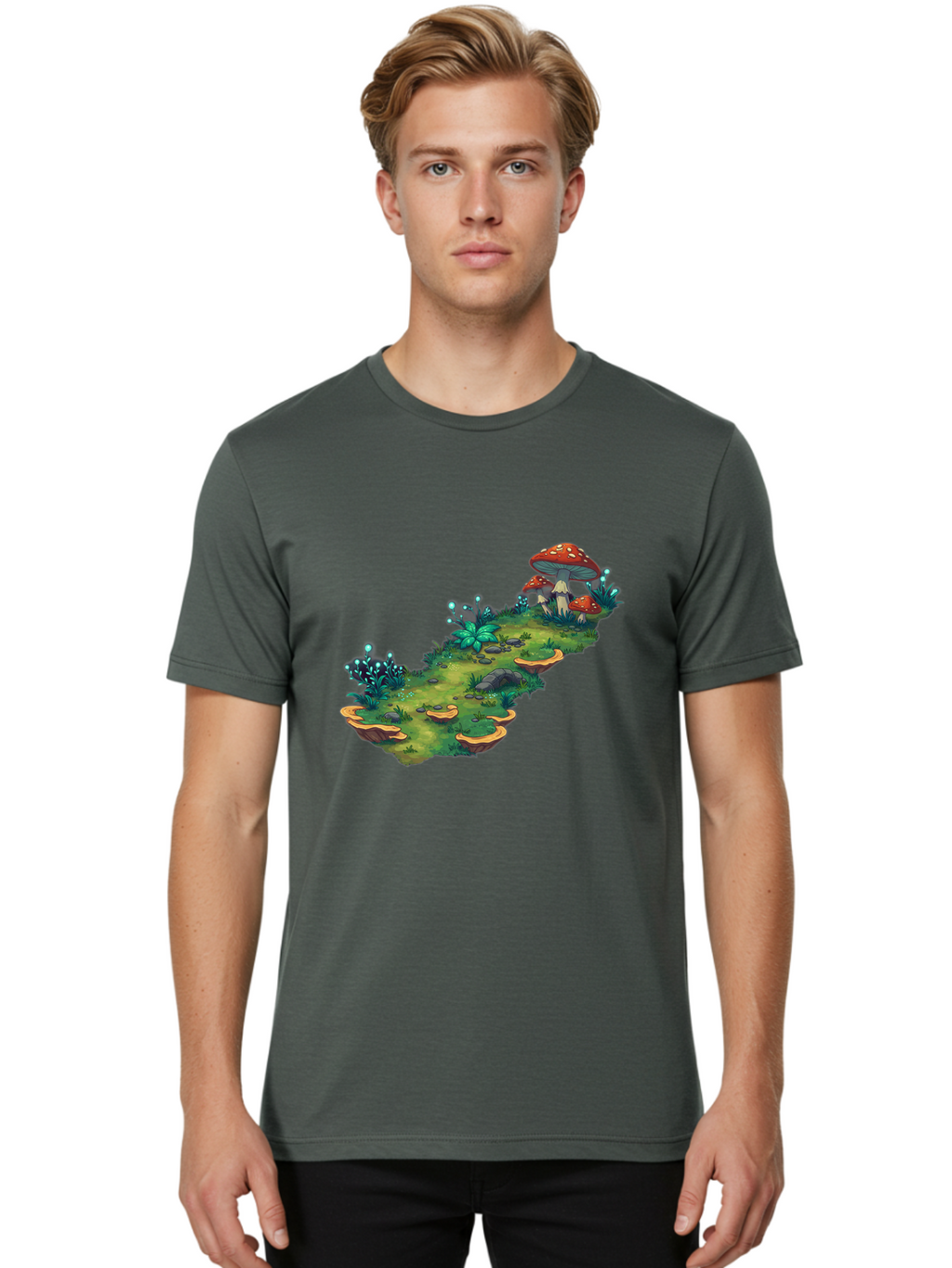 Fantasy-Mushroom-Isle Men'S Graphic Tee, 100% Cotton, Comfortable Casual Summer Wear, Machine Washable, Vintage Camera, Old Camera, Antique Camera, Black Camera, Classic Photography, Photography Equipment, Nostalgic Device, Film Camera, Baf062