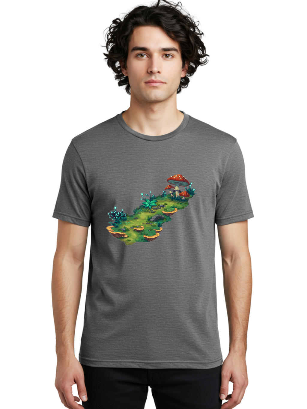 Fantasy-Mushroom-Isle Men'S Graphic Tee, 100% Cotton, Comfortable Casual Summer Wear, Machine Washable, Vintage Camera, Old Camera, Antique Camera, Black Camera, Classic Photography, Photography Equipment, Nostalgic Device, Film Camera, Baf062