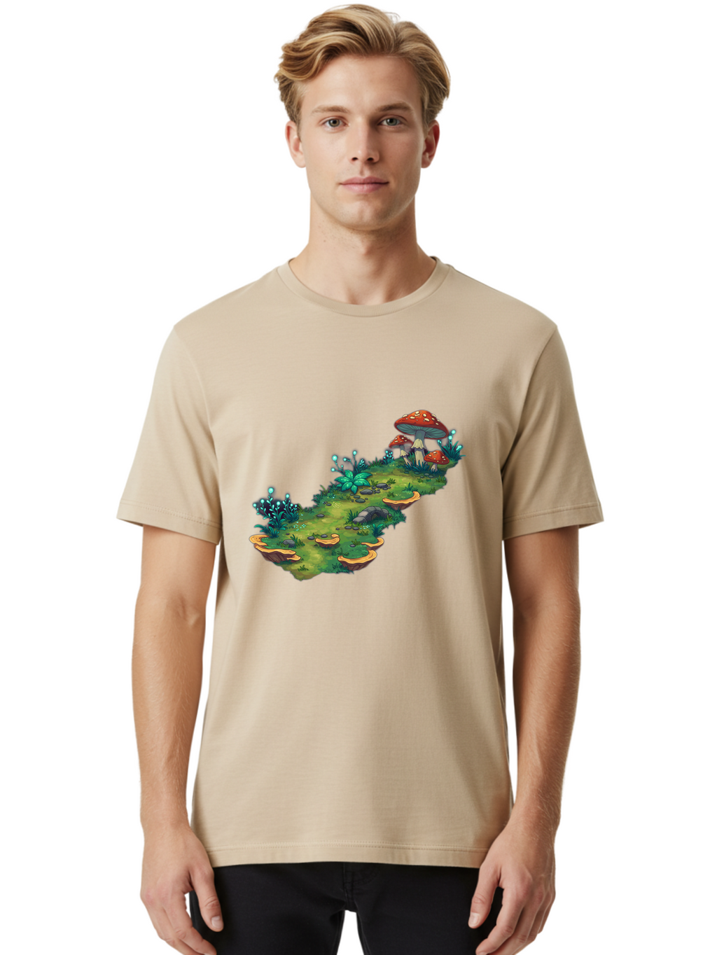Fantasy-Mushroom-Isle Men'S Graphic Tee, 100% Cotton, Comfortable Casual Summer Wear, Machine Washable, Vintage Camera, Old Camera, Antique Camera, Black Camera, Classic Photography, Photography Equipment, Nostalgic Device, Film Camera, Baf062