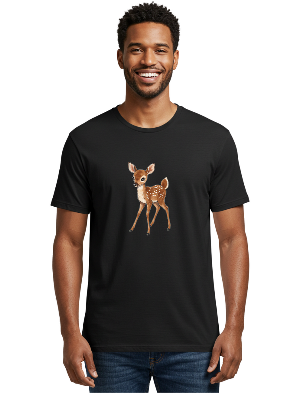 Fawn Men'S Graphic Tee, 100% Cotton, Comfortable Casual Summer Wear, Machine Washable, Vintage Camera, Old Camera, Antique Camera, Black Camera, Classic Photography, Photography Equipment, Nostalgic Device, Film Camera, Camera Art Baf064
