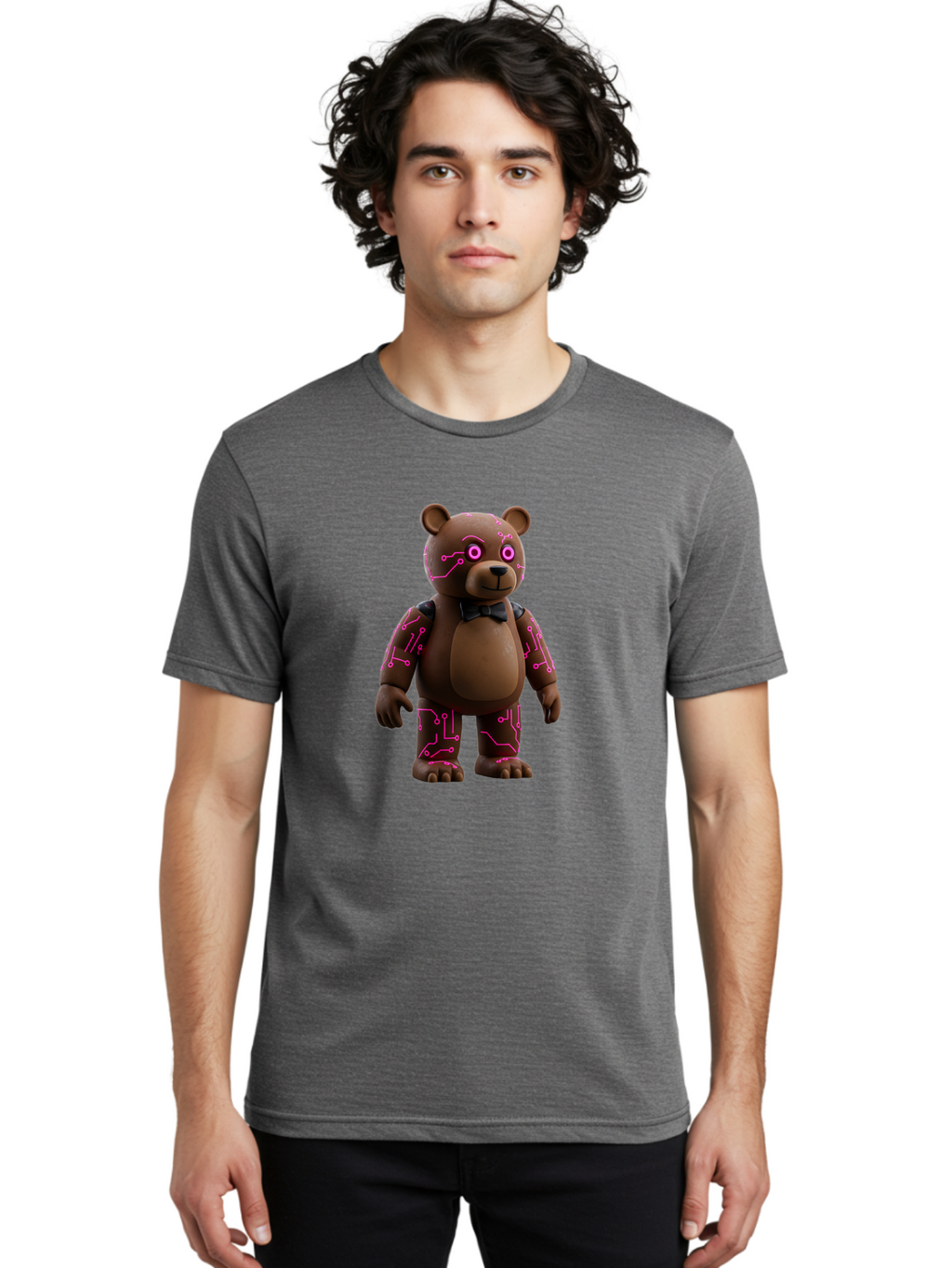Five-Nights-At-Freddy-S-Bear Men'S Graphic Tee, 100% Cotton, Comfortable Casual Summer Wear, Machine Washable, Vintage Camera, Old Camera, Antique Camera, Black Camera, Classic Photography, Photography Equipment, Nostalgic Device, Film Camera, Baf066