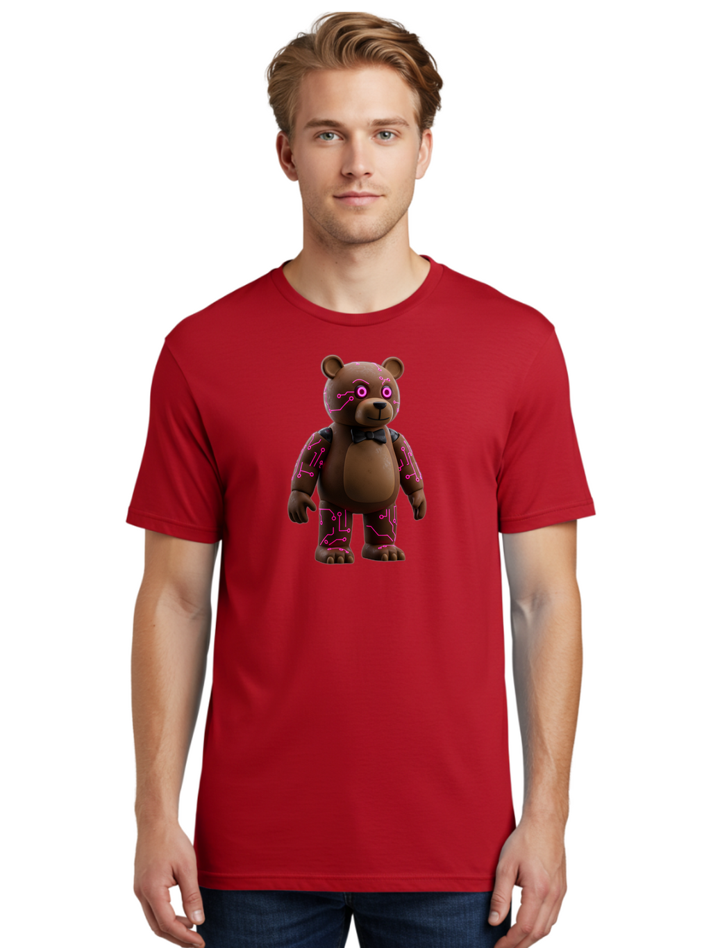 Five-Nights-At-Freddy-S-Bear Men'S Graphic Tee, 100% Cotton, Comfortable Casual Summer Wear, Machine Washable, Vintage Camera, Old Camera, Antique Camera, Black Camera, Classic Photography, Photography Equipment, Nostalgic Device, Film Camera, Baf066