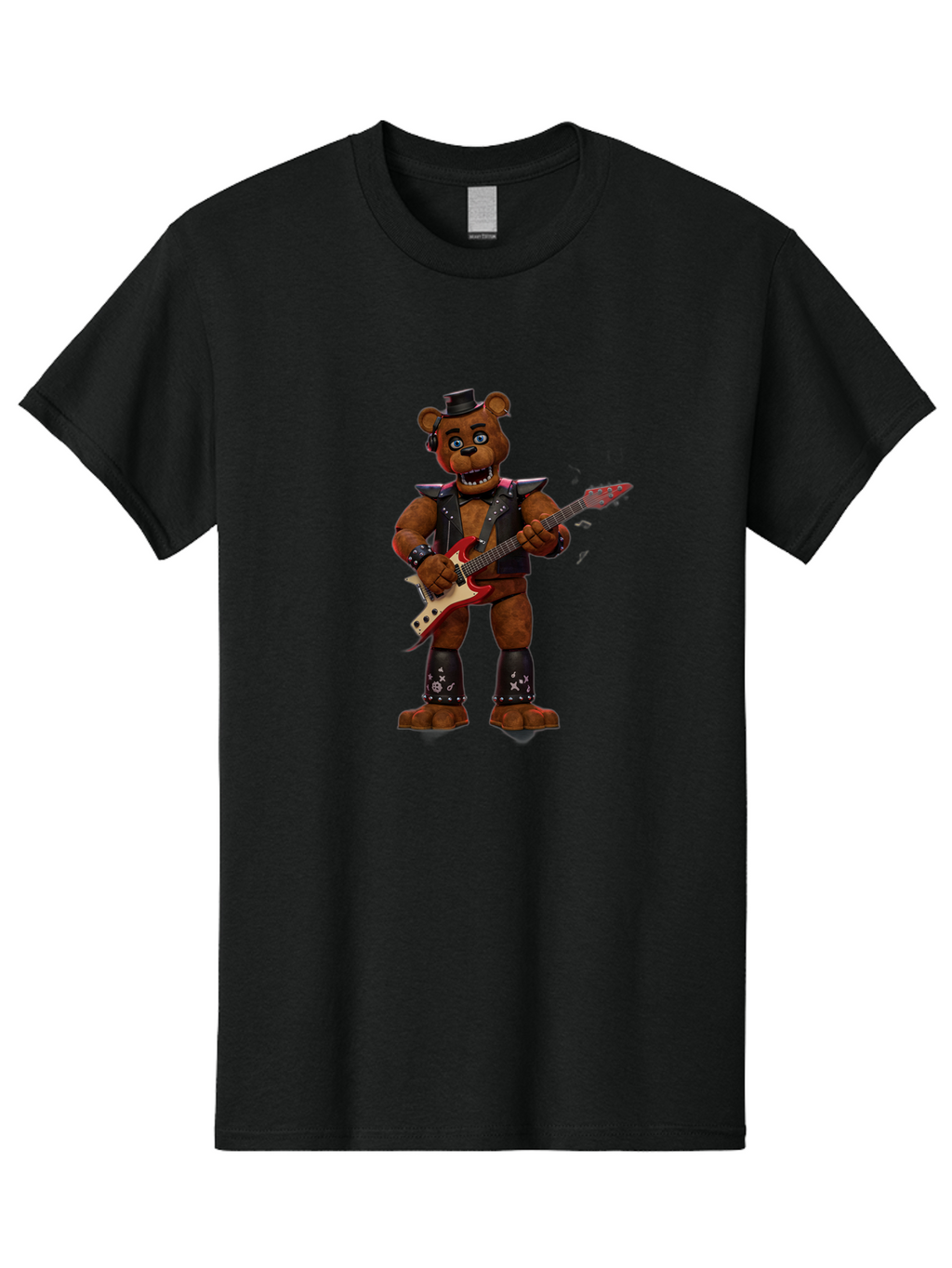 Five-Nights-At-Freddy-S-Rockstar-Freddy Men'S Graphic Tee, 100% Cotton, Comfortable Casual Summer Wear, Machine Washable, Vintage Camera, Old Camera, Antique Camera, Black Camera, Classic Photography, Photography Equipment, Nostalgic Device, Baf069