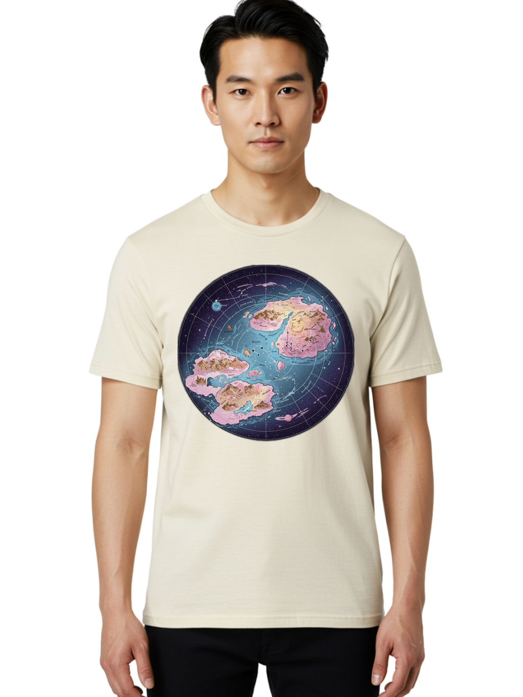 Flat-Earth-Map Men'S Graphic Tee, 100% Cotton, Comfortable Casual Summer Wear, Machine Washable, Vintage Camera, Old Camera, Antique Camera, Black Camera, Classic Photography, Photography Equipment, Nostalgic Device, Film Camera, Camera Art Baf072