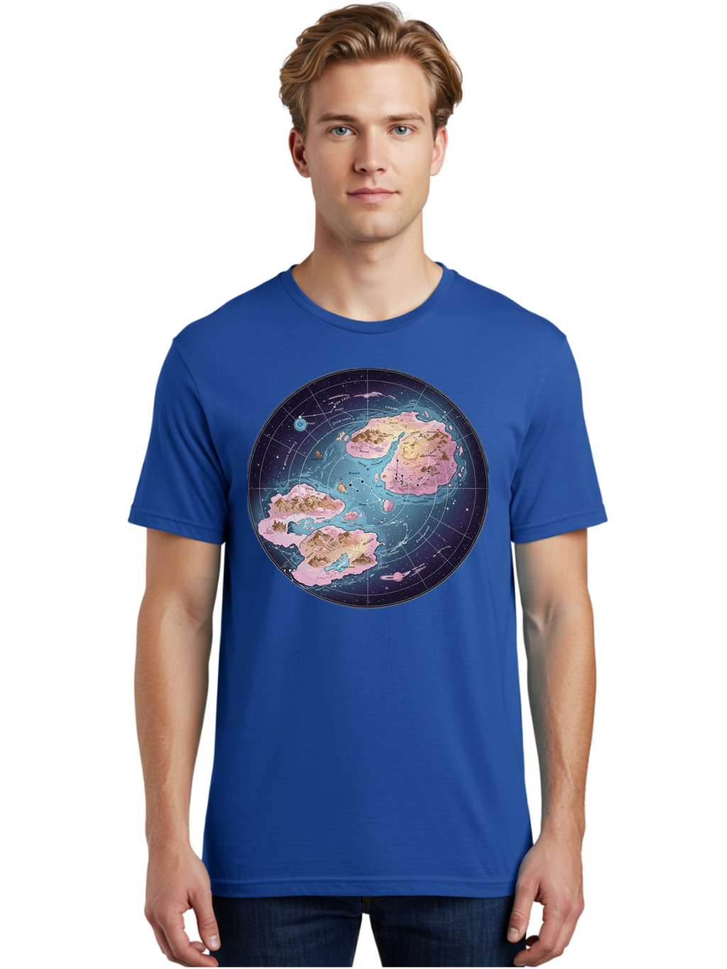 Flat-Earth-Map Men'S Graphic Tee, 100% Cotton, Comfortable Casual Summer Wear, Machine Washable, Vintage Camera, Old Camera, Antique Camera, Black Camera, Classic Photography, Photography Equipment, Nostalgic Device, Film Camera, Camera Art Baf072