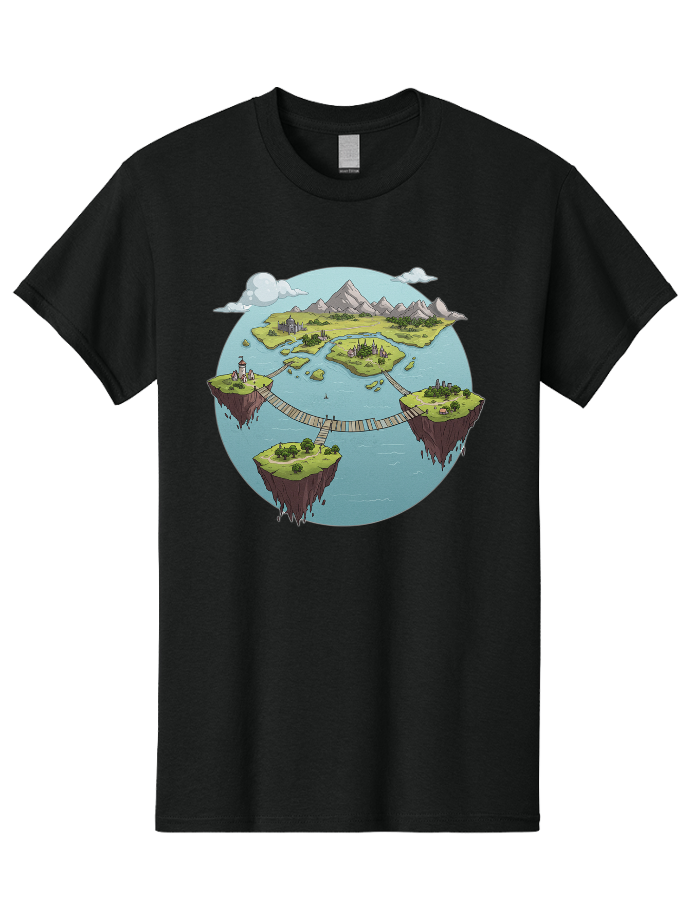 Floating-Islands Men'S Graphic Tee, 100% Cotton, Comfortable Casual Summer Wear, Machine Washable, Vintage Camera, Old Camera, Antique Camera, Black Camera, Classic Photography, Photography Equipment, Nostalgic Device, Film Camera, Camera Art Baf075