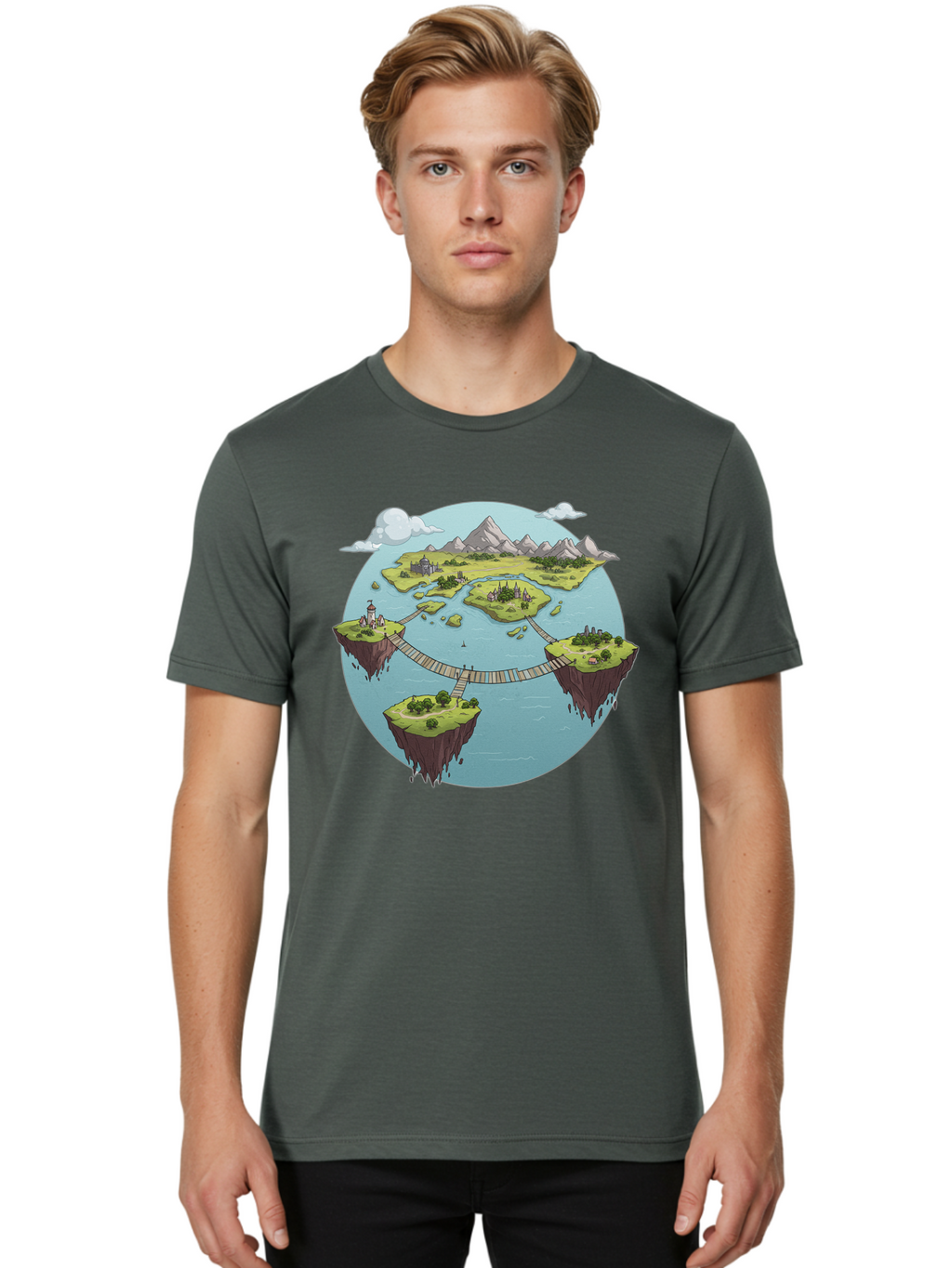 Floating-Islands Men'S Graphic Tee, 100% Cotton, Comfortable Casual Summer Wear, Machine Washable, Vintage Camera, Old Camera, Antique Camera, Black Camera, Classic Photography, Photography Equipment, Nostalgic Device, Film Camera, Camera Art Baf075