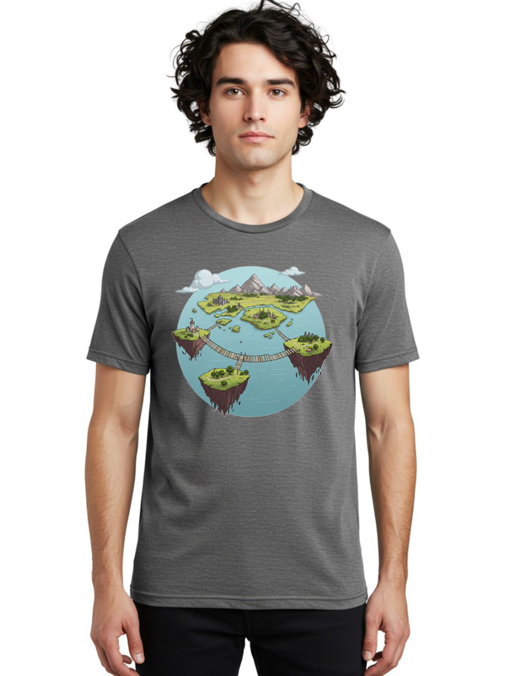 Floating-Islands Men'S Graphic Tee, 100% Cotton, Comfortable Casual Summer Wear, Machine Washable, Vintage Camera, Old Camera, Antique Camera, Black Camera, Classic Photography, Photography Equipment, Nostalgic Device, Film Camera, Camera Art Baf075