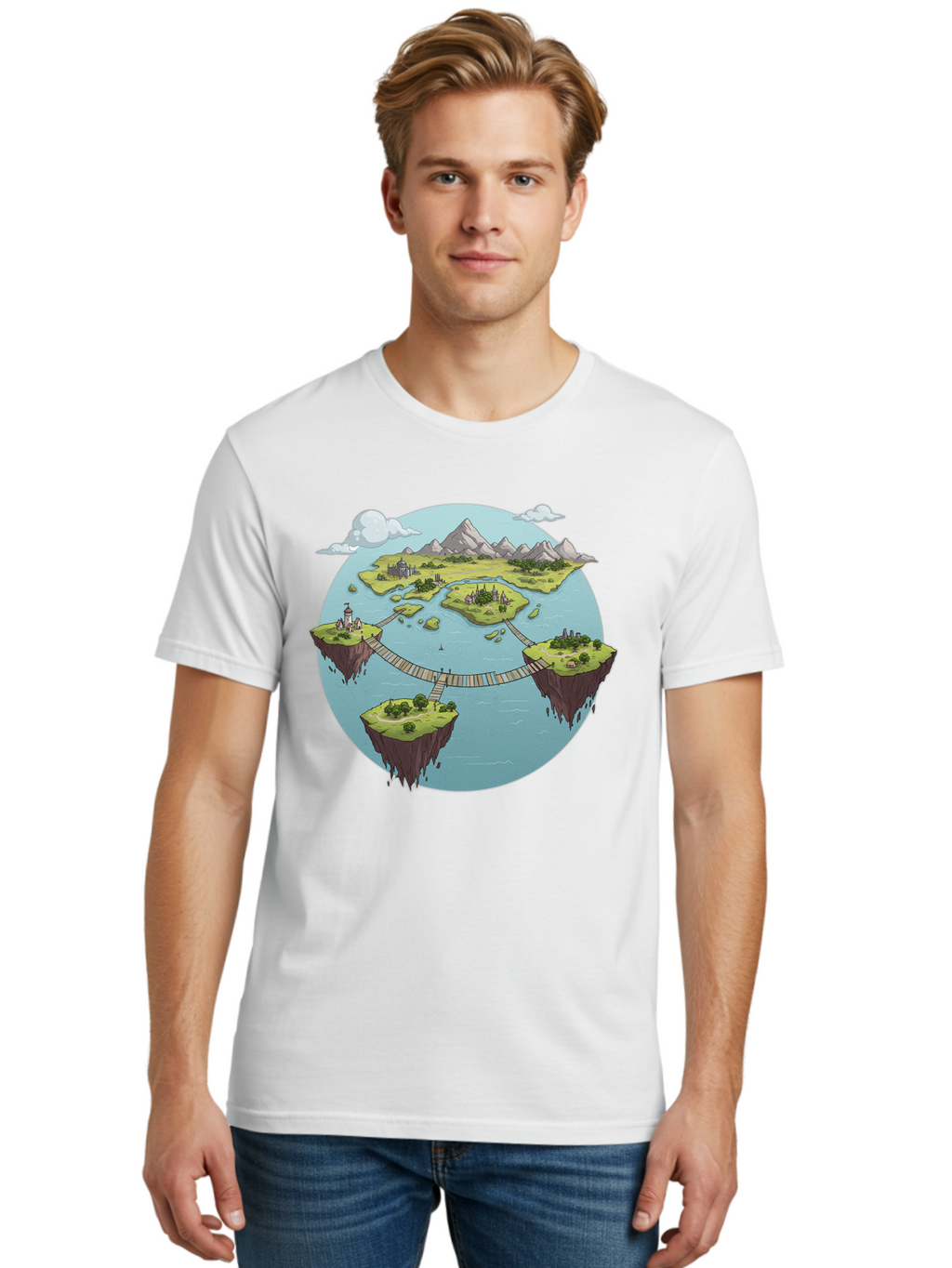 Floating-Islands Men'S Graphic Tee, 100% Cotton, Comfortable Casual Summer Wear, Machine Washable, Vintage Camera, Old Camera, Antique Camera, Black Camera, Classic Photography, Photography Equipment, Nostalgic Device, Film Camera, Camera Art Baf075