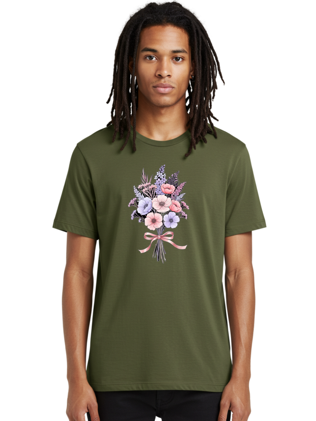 Floral-Bouquet-1 Men'S Graphic Tee, 100% Cotton, Comfortable Casual Summer Wear, Machine Washable, Vintage Camera, Old Camera, Antique Camera, Black Camera, Classic Photography, Photography Equipment, Nostalgic Device, Film Camera, Camera Art Baf076