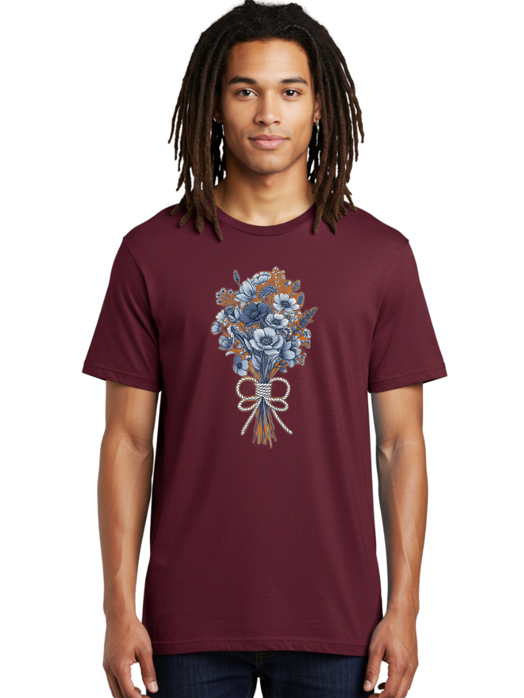 Floral-Bouquet-2 Men'S Graphic Tee, 100% Cotton, Comfortable Casual Summer Wear, Machine Washable, Vintage Camera, Old Camera, Antique Camera, Black Camera, Classic Photography, Photography Equipment, Nostalgic Device, Film Camera, Camera Art Baf077