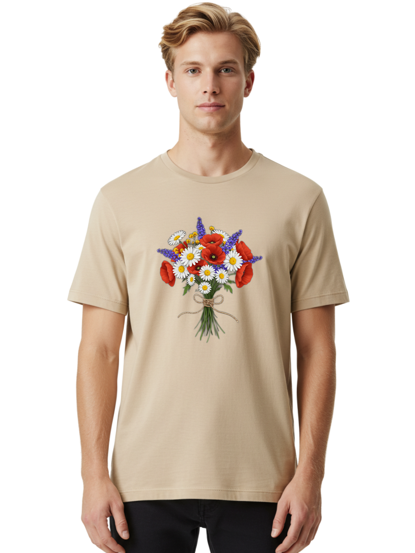 Floral-Bouquet-3 Men'S Graphic Tee, 100% Cotton, Comfortable Casual Summer Wear, Machine Washable, Vintage Camera, Old Camera, Antique Camera, Black Camera, Classic Photography, Photography Equipment, Nostalgic Device, Film Camera, Camera Art Baf078