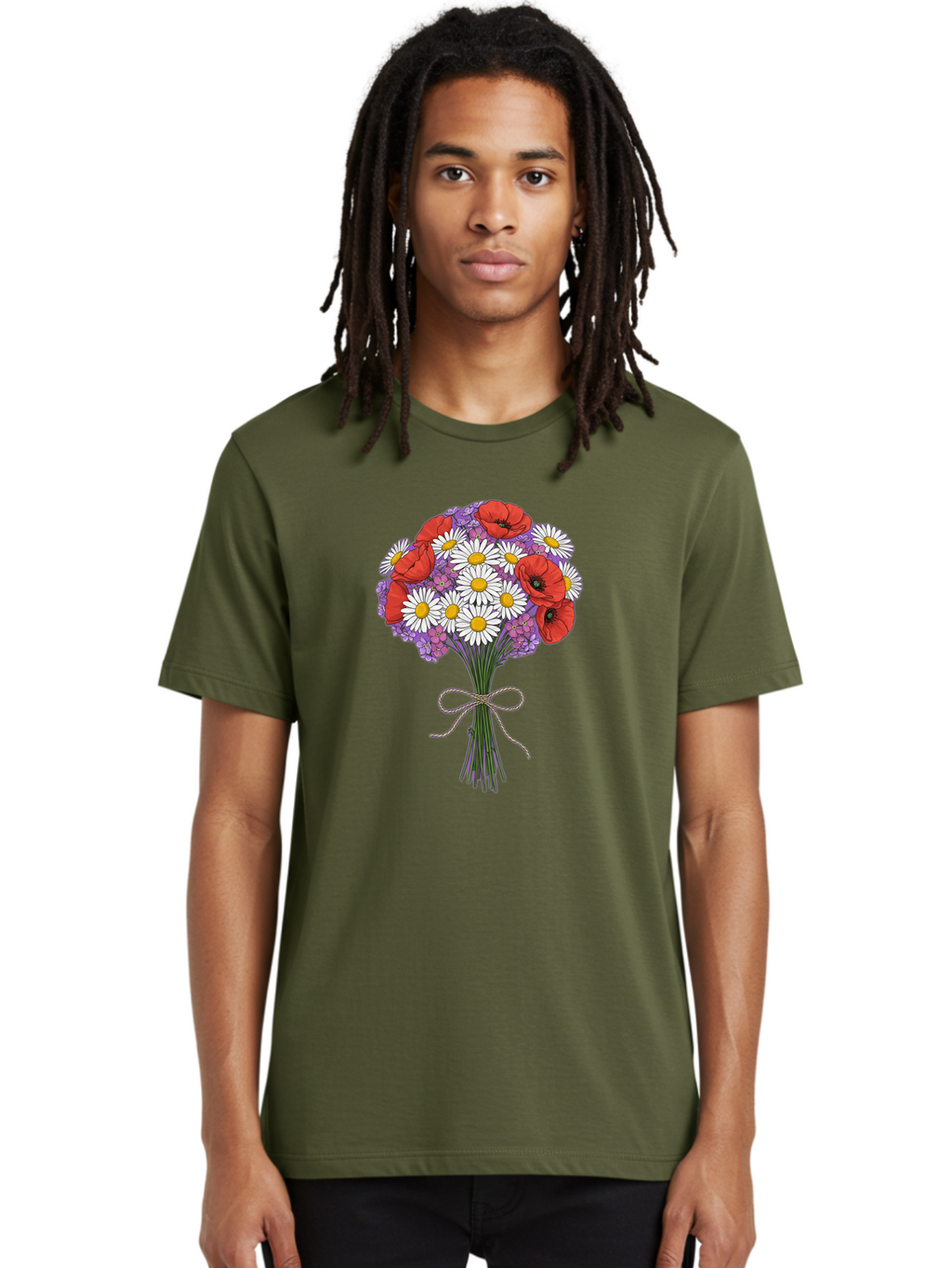 Floral-Bouquet-4 Men'S Graphic Tee, 100% Cotton, Comfortable Casual Summer Wear, Machine Washable, Vintage Camera, Old Camera, Antique Camera, Black Camera, Classic Photography, Photography Equipment, Nostalgic Device, Film Camera, Camera Art Baf079