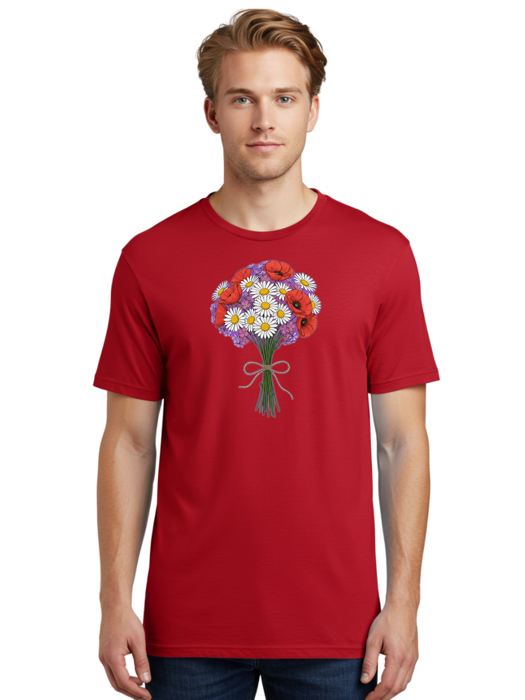 Floral-Bouquet-4 Men'S Graphic Tee, 100% Cotton, Comfortable Casual Summer Wear, Machine Washable, Vintage Camera, Old Camera, Antique Camera, Black Camera, Classic Photography, Photography Equipment, Nostalgic Device, Film Camera, Camera Art Baf079