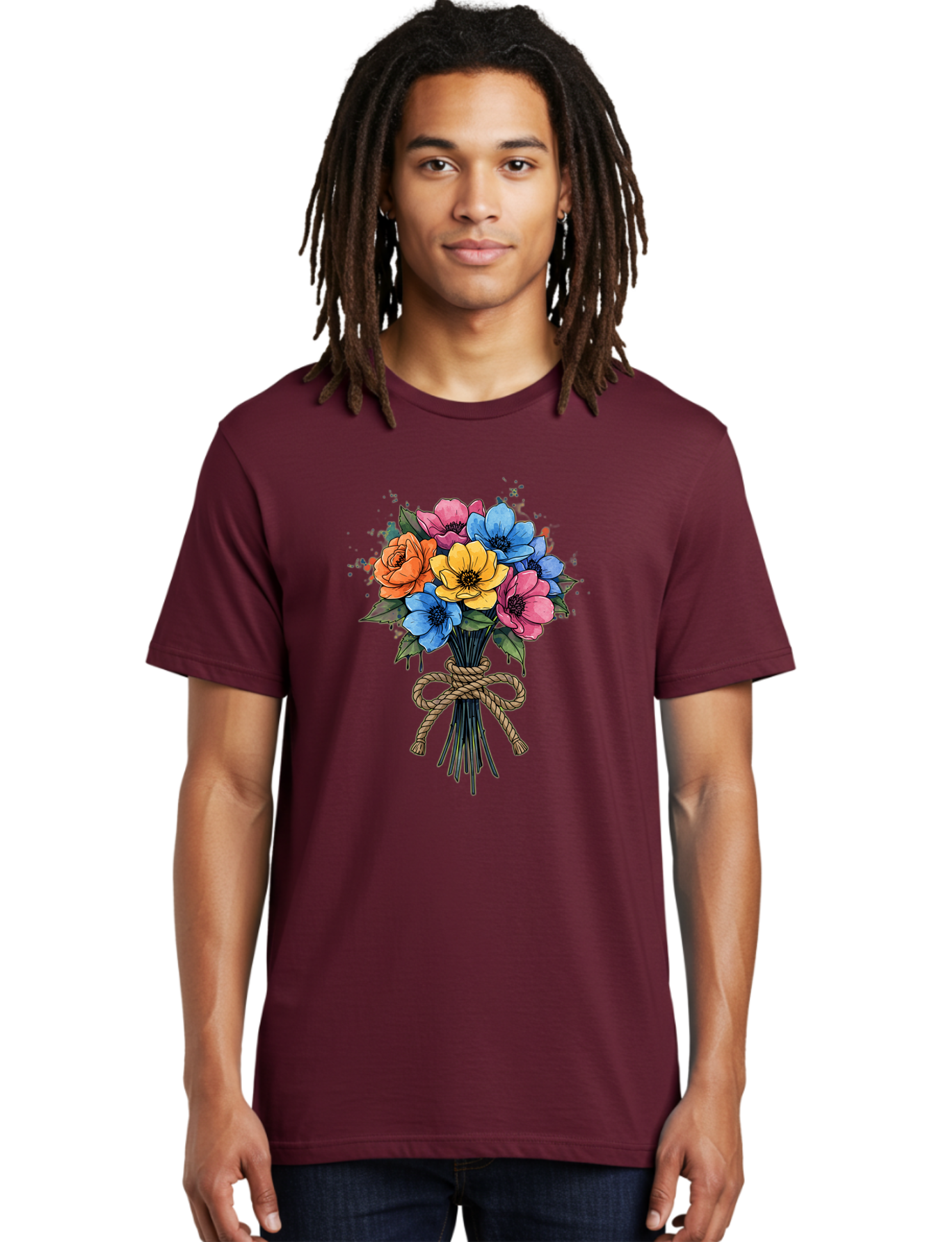 Floral-Bouquet Men'S Graphic Tee, 100% Cotton, Comfortable Casual Summer Wear, Machine Washable, Vintage Camera, Old Camera, Antique Camera, Black Camera, Classic Photography, Photography Equipment, Nostalgic Device, Film Camera, Camera Art Baf083