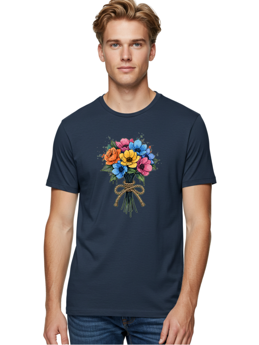 Floral-Bouquet Men'S Graphic Tee, 100% Cotton, Comfortable Casual Summer Wear, Machine Washable, Vintage Camera, Old Camera, Antique Camera, Black Camera, Classic Photography, Photography Equipment, Nostalgic Device, Film Camera, Camera Art Baf083
