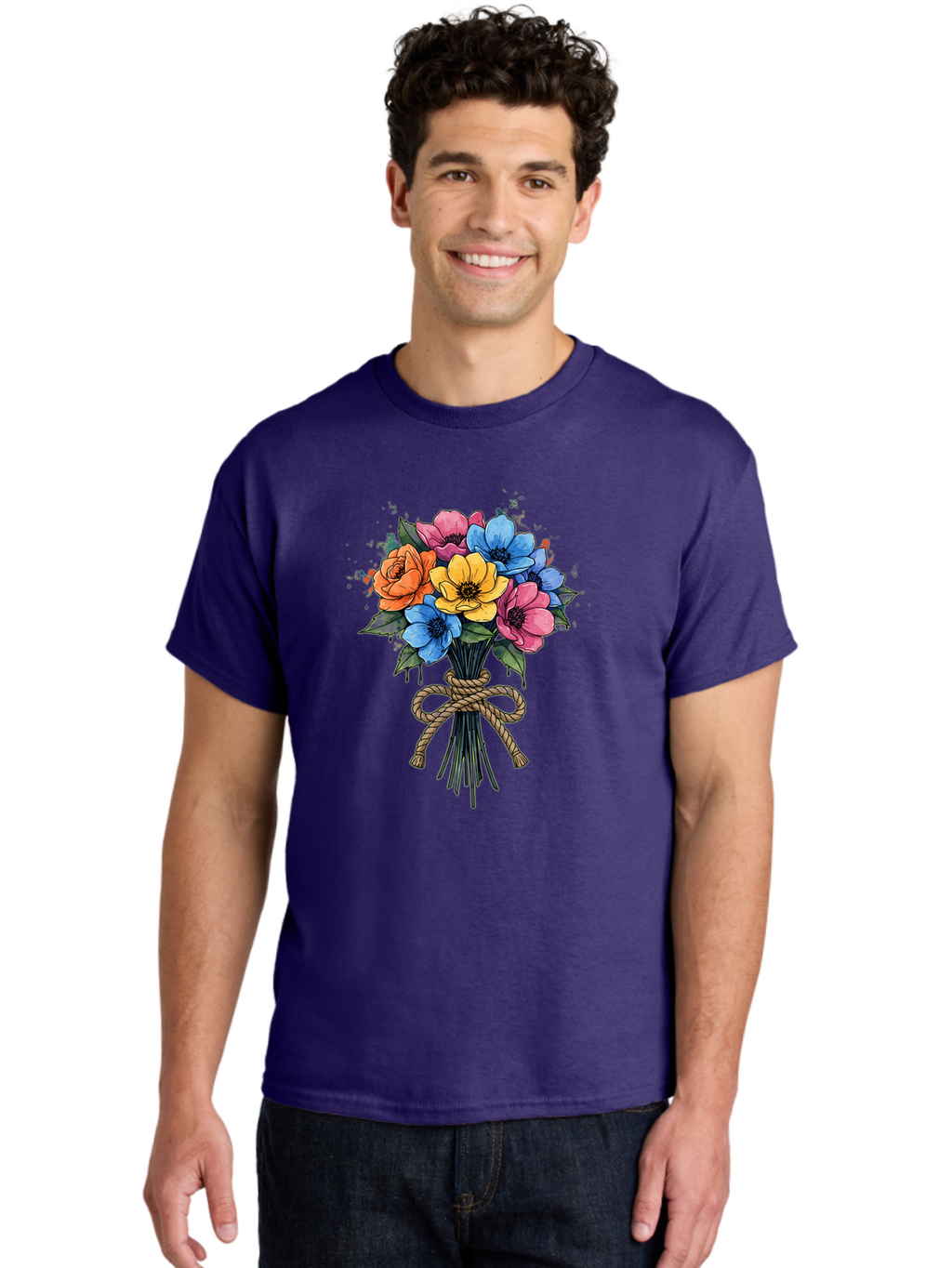Floral-Bouquet Men'S Graphic Tee, 100% Cotton, Comfortable Casual Summer Wear, Machine Washable, Vintage Camera, Old Camera, Antique Camera, Black Camera, Classic Photography, Photography Equipment, Nostalgic Device, Film Camera, Camera Art Baf083