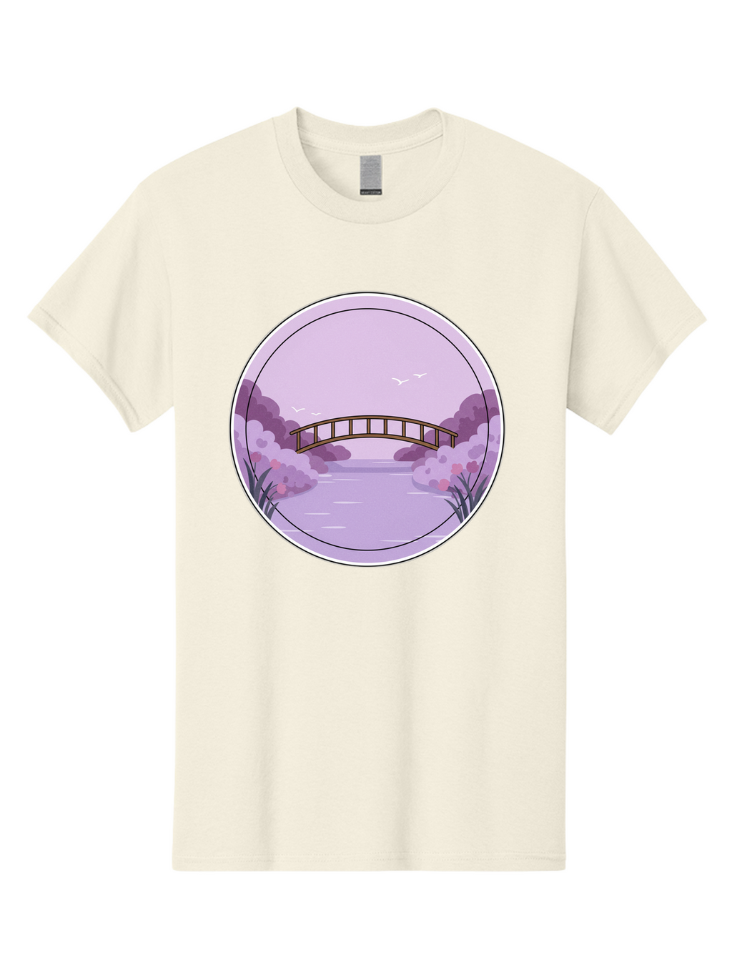 Footbridge-Over-Water Men'S Graphic Tee, 100% Cotton, Comfortable Casual Summer Wear, Machine Washable, Vintage Camera, Old Camera, Antique Camera, Black Camera, Classic Photography, Photography Equipment, Nostalgic Device, Film Camera, Baf094