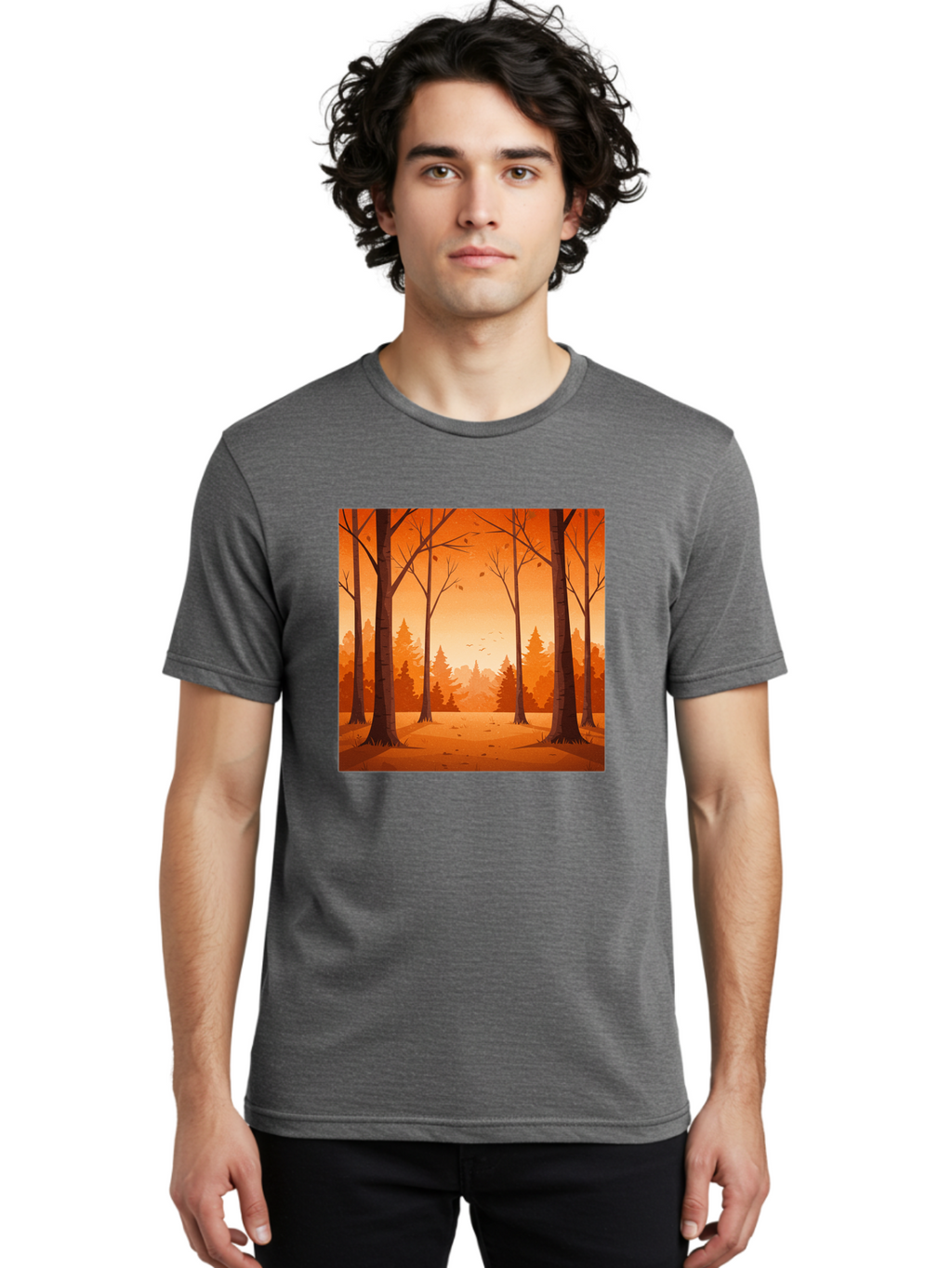 Forest-Landscape Men'S Graphic Tee, 100% Cotton, Comfortable Casual Summer Wear, Machine Washable, Vintage Camera, Old Camera, Antique Camera, Black Camera, Classic Photography, Photography Equipment, Nostalgic Device, Film Camera, Camera Art Baf098