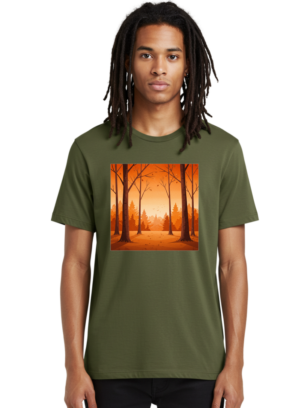 Forest-Landscape Men'S Graphic Tee, 100% Cotton, Comfortable Casual Summer Wear, Machine Washable, Vintage Camera, Old Camera, Antique Camera, Black Camera, Classic Photography, Photography Equipment, Nostalgic Device, Film Camera, Camera Art Baf098