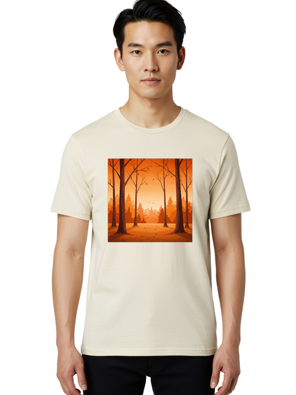 Forest-Landscape Men'S Graphic Tee, 100% Cotton, Comfortable Casual Summer Wear, Machine Washable, Vintage Camera, Old Camera, Antique Camera, Black Camera, Classic Photography, Photography Equipment, Nostalgic Device, Film Camera, Camera Art Baf098