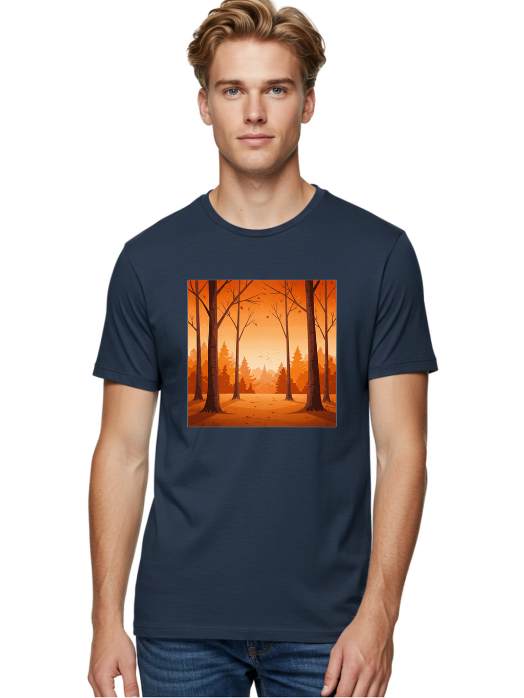 Forest-Landscape Men'S Graphic Tee, 100% Cotton, Comfortable Casual Summer Wear, Machine Washable, Vintage Camera, Old Camera, Antique Camera, Black Camera, Classic Photography, Photography Equipment, Nostalgic Device, Film Camera, Camera Art Baf098