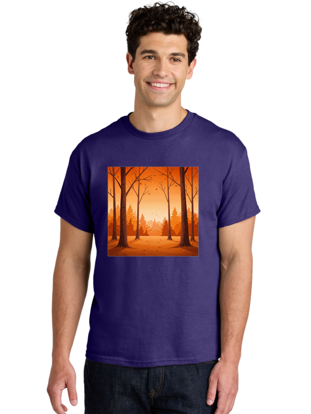 Forest-Landscape Men'S Graphic Tee, 100% Cotton, Comfortable Casual Summer Wear, Machine Washable, Vintage Camera, Old Camera, Antique Camera, Black Camera, Classic Photography, Photography Equipment, Nostalgic Device, Film Camera, Camera Art Baf098