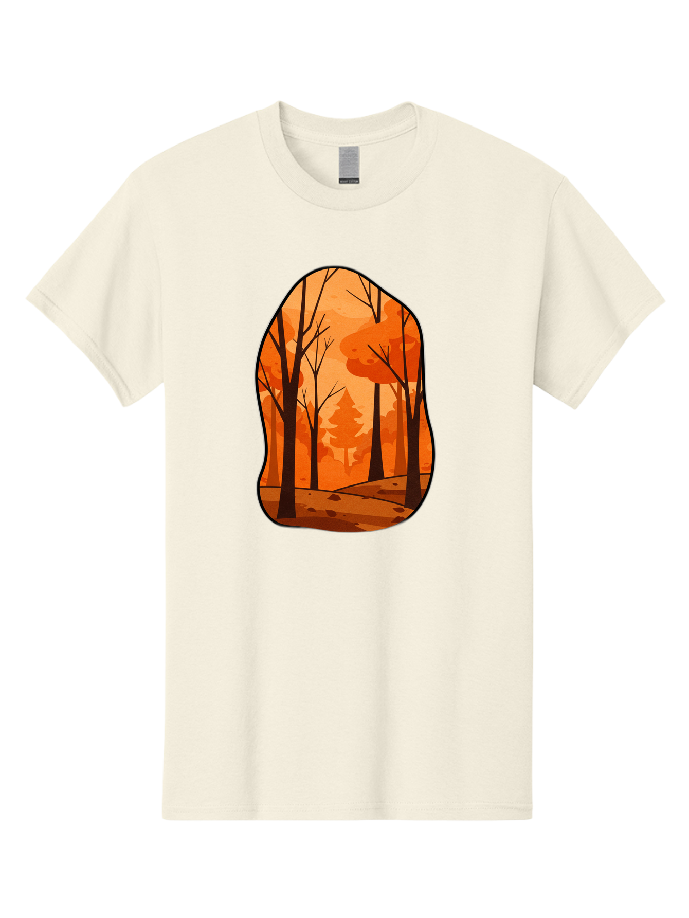 Forest-Scene-1 Men'S Graphic Tee, 100% Cotton, Comfortable Casual Summer Wear, Machine Washable, Vintage Camera, Old Camera, Antique Camera, Black Camera, Classic Photography, Photography Equipment, Nostalgic Device, Film Camera, Camera Art Baf099