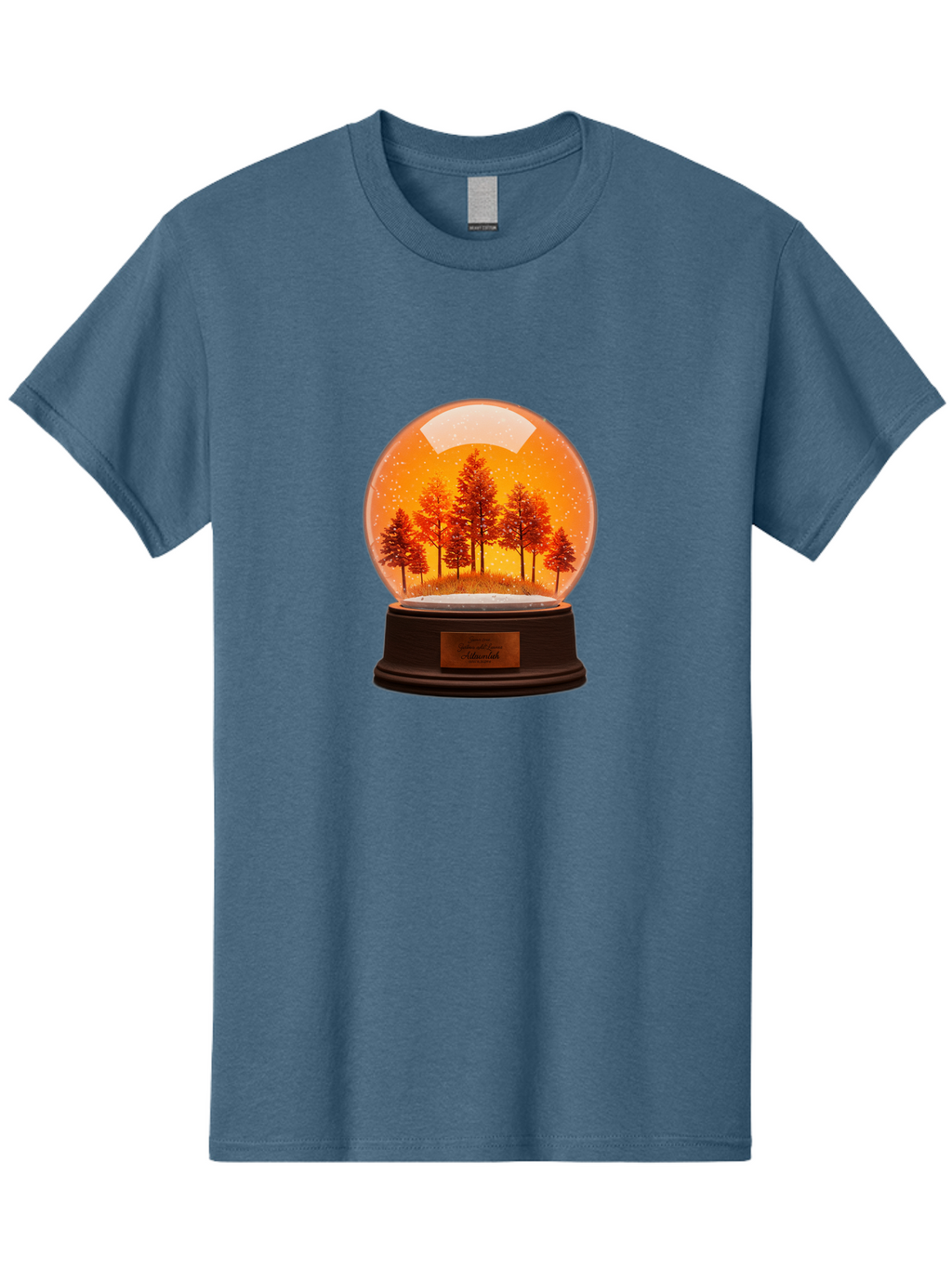 Forest-Snow-Globe Men'S Graphic Tee, 100% Cotton, Comfortable Casual Summer Wear, Machine Washable, Vintage Camera, Old Camera, Antique Camera, Black Camera, Classic Photography, Photography Equipment, Nostalgic Device, Film Camera, Camera Art Baf101