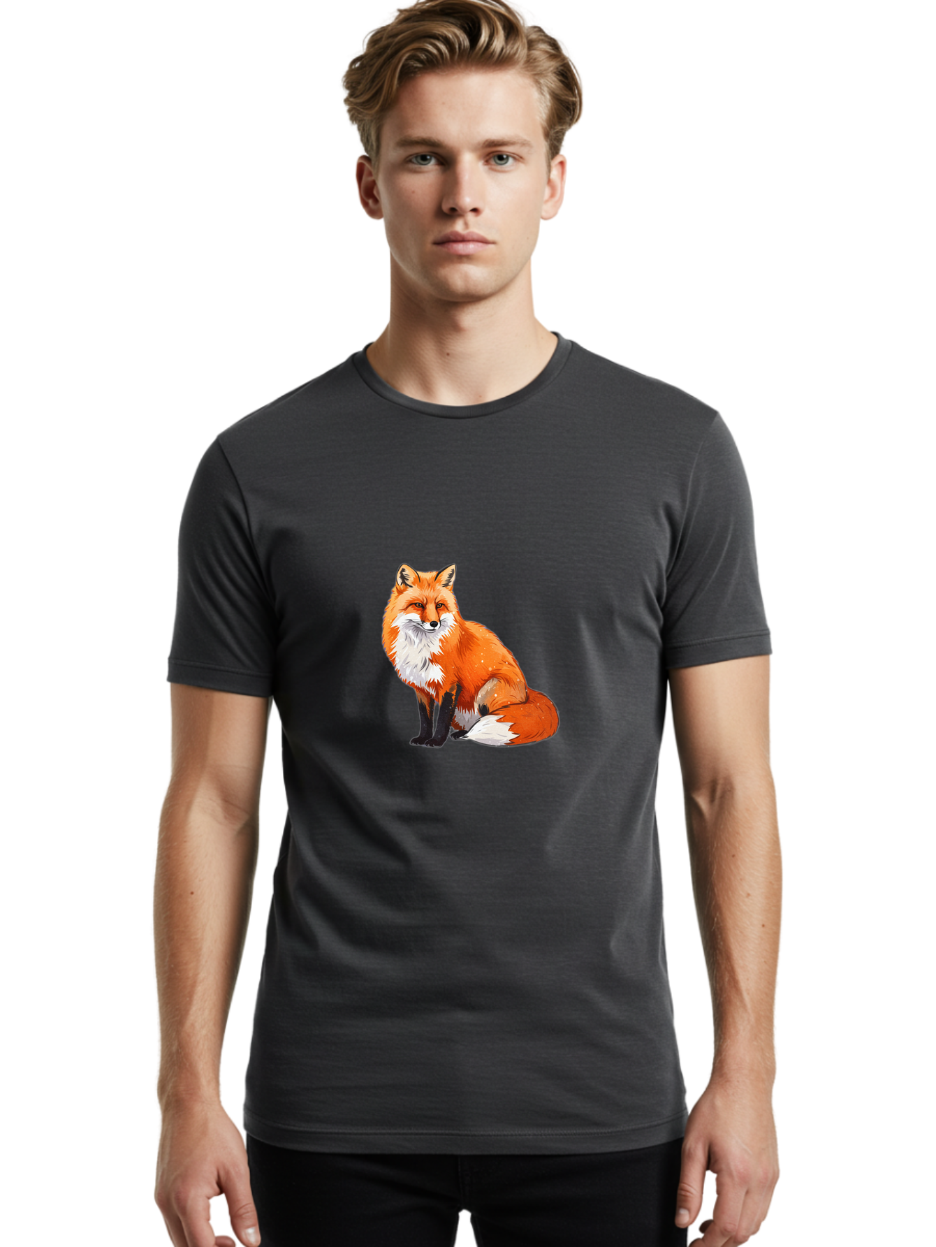 Fox-2 Men'S Graphic Tee, 100% Cotton, Comfortable Casual Summer Wear, Machine Washable, Vintage Camera, Old Camera, Antique Camera, Black Camera, Classic Photography, Photography Equipment, Nostalgic Device, Film Camera, Camera Art Baf103