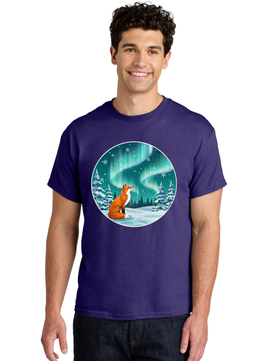 Fox-And-Northern-Lights Men'S Graphic Tee, 100% Cotton, Comfortable Casual Summer Wear, Machine Washable, Vintage Camera, Old Camera, Antique Camera, Black Camera, Classic Photography, Photography Equipment, Nostalgic Device, Film Camera, Baf105