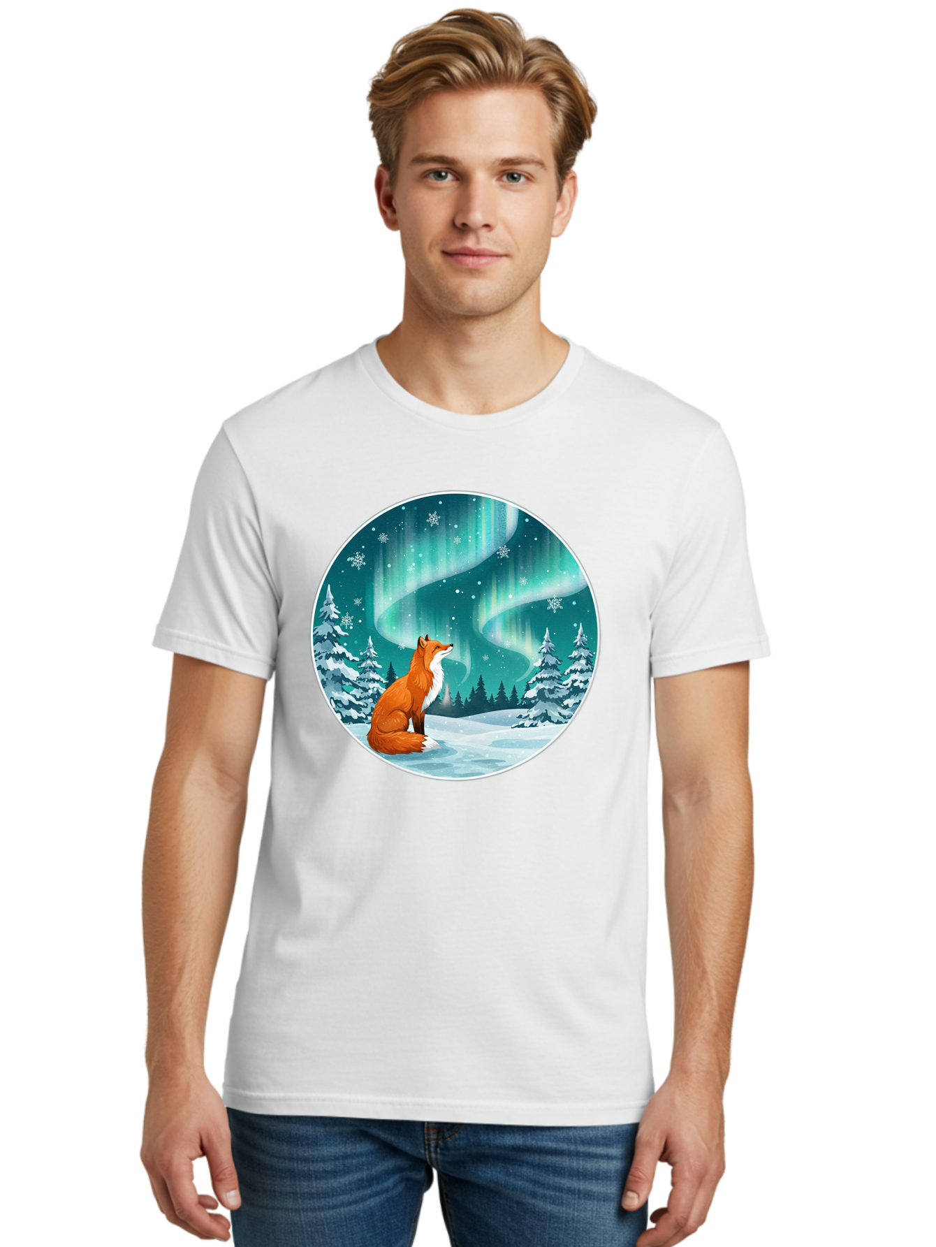 Fox-And-Northern-Lights Men'S Graphic Tee, 100% Cotton, Comfortable Casual Summer Wear, Machine Washable, Vintage Camera, Old Camera, Antique Camera, Black Camera, Classic Photography, Photography Equipment, Nostalgic Device, Film Camera, Baf105