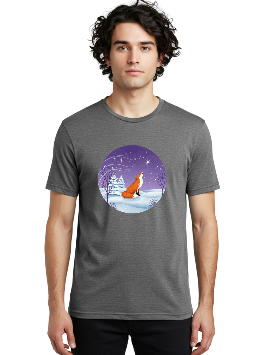 Fox-At-Night Men'S Graphic Tee, 100% Cotton, Comfortable Casual Summer Wear, Machine Washable, Vintage Camera, Old Camera, Antique Camera, Black Camera, Classic Photography, Photography Equipment, Nostalgic Device, Film Camera, Camera Art Baf107