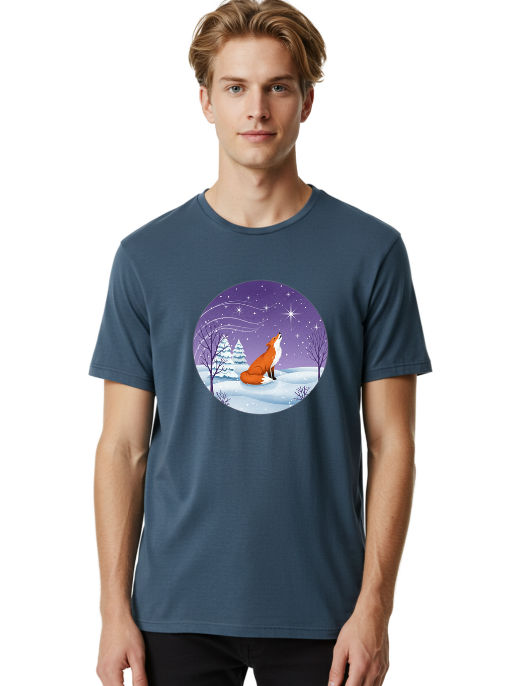 Fox-At-Night Men'S Graphic Tee, 100% Cotton, Comfortable Casual Summer Wear, Machine Washable, Vintage Camera, Old Camera, Antique Camera, Black Camera, Classic Photography, Photography Equipment, Nostalgic Device, Film Camera, Camera Art Baf107
