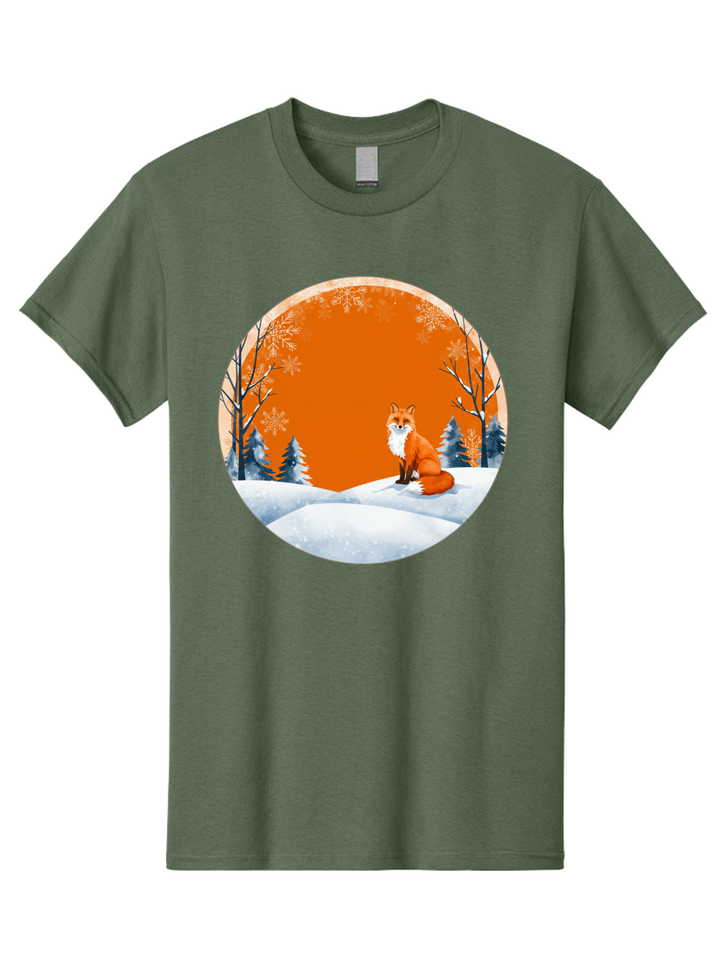 Fox-In-Winter-Scene Men'S Graphic Tee, 100% Cotton, Comfortable Casual Summer Wear, Machine Washable, Vintage Camera, Old Camera, Antique Camera, Black Camera, Classic Photography, Photography Equipment, Nostalgic Device, Film Camera, Baf111