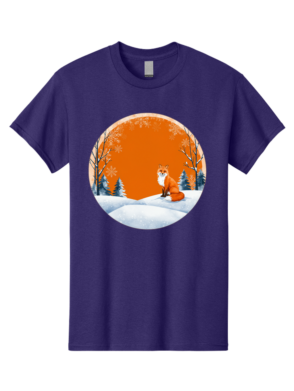 Fox-In-Winter-Scene Men'S Graphic Tee, 100% Cotton, Comfortable Casual Summer Wear, Machine Washable, Vintage Camera, Old Camera, Antique Camera, Black Camera, Classic Photography, Photography Equipment, Nostalgic Device, Film Camera, Baf111