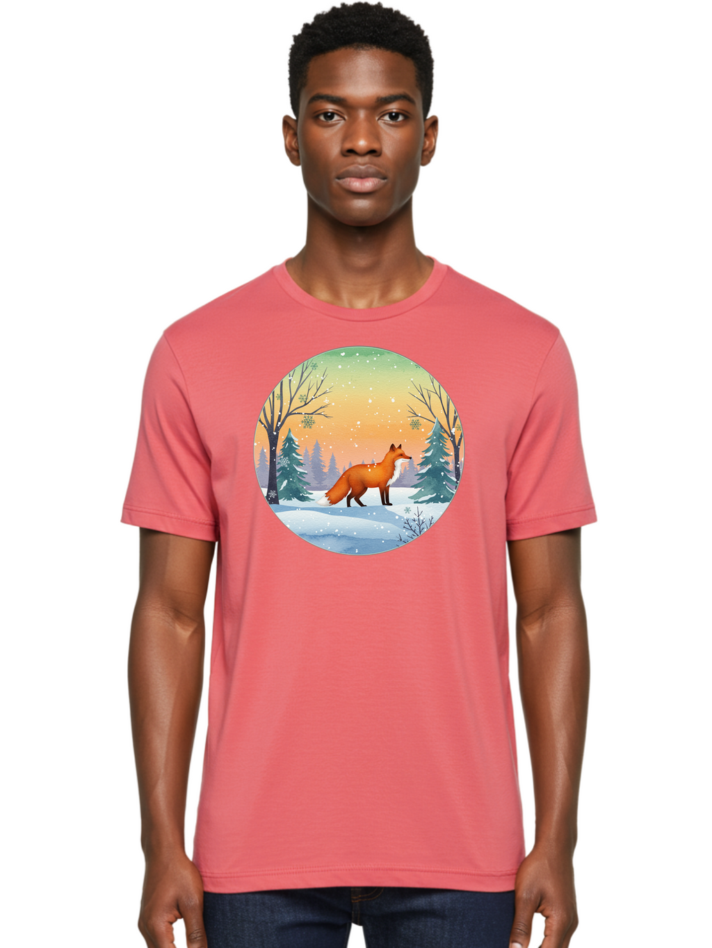Fox-In-Winter Men'S Graphic Tee, 100% Cotton, Comfortable Casual Summer Wear, Machine Washable, Vintage Camera, Old Camera, Antique Camera, Black Camera, Classic Photography, Photography Equipment, Nostalgic Device, Film Camera, Camera Art Baf112