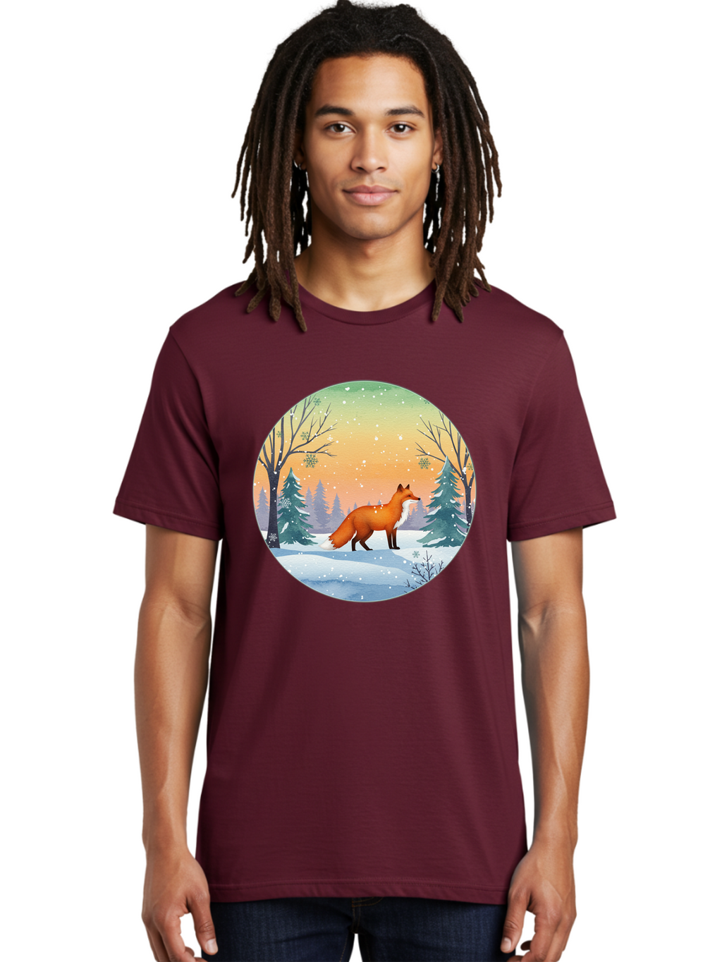 Fox-In-Winter Men'S Graphic Tee, 100% Cotton, Comfortable Casual Summer Wear, Machine Washable, Vintage Camera, Old Camera, Antique Camera, Black Camera, Classic Photography, Photography Equipment, Nostalgic Device, Film Camera, Camera Art Baf112