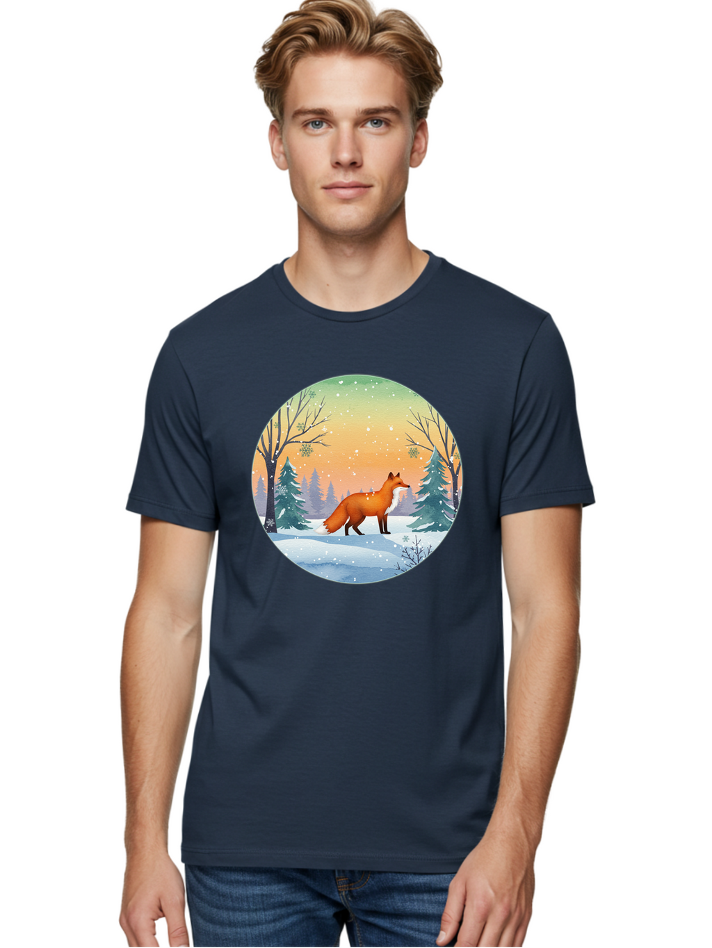Fox-In-Winter Men'S Graphic Tee, 100% Cotton, Comfortable Casual Summer Wear, Machine Washable, Vintage Camera, Old Camera, Antique Camera, Black Camera, Classic Photography, Photography Equipment, Nostalgic Device, Film Camera, Camera Art Baf112