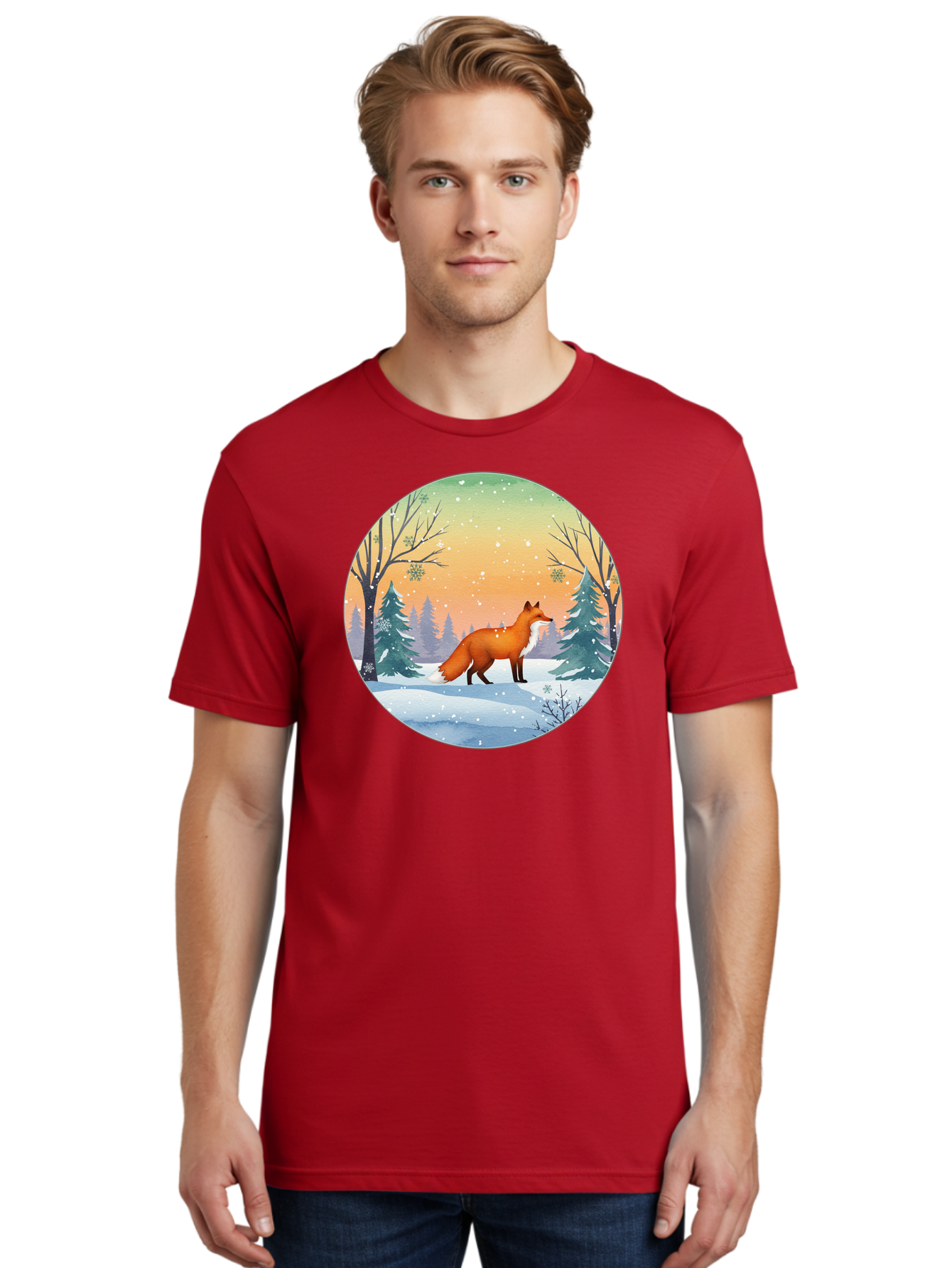 Fox-In-Winter Men'S Graphic Tee, 100% Cotton, Comfortable Casual Summer Wear, Machine Washable, Vintage Camera, Old Camera, Antique Camera, Black Camera, Classic Photography, Photography Equipment, Nostalgic Device, Film Camera, Camera Art Baf112