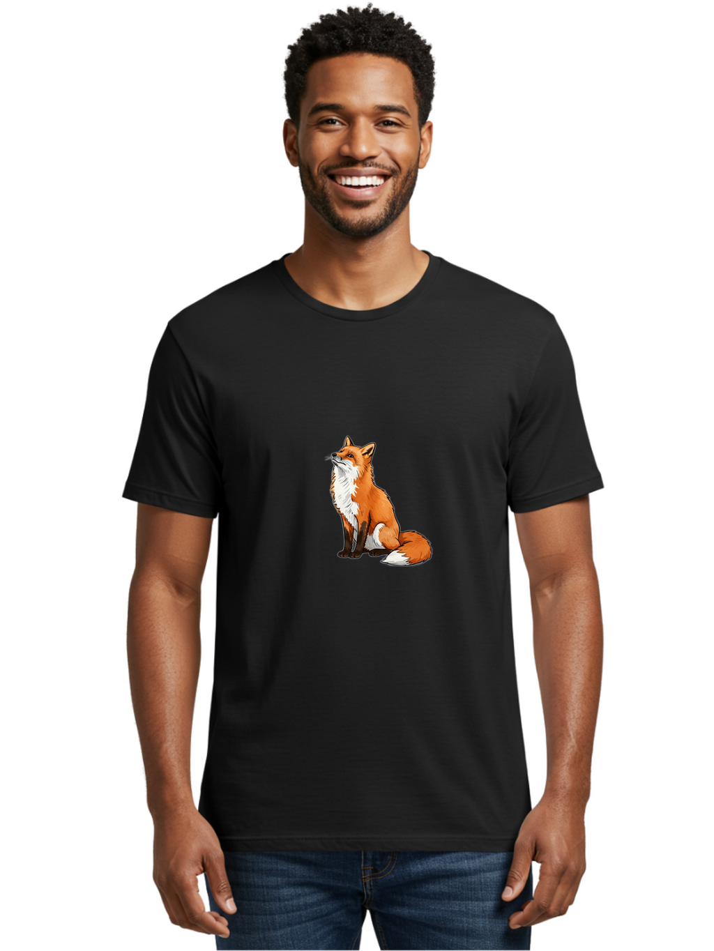 Fox Men'S Graphic Tee, 100% Cotton, Comfortable Casual Summer Wear, Machine Washable, Vintage Camera, Old Camera, Antique Camera, Black Camera, Classic Photography, Photography Equipment, Nostalgic Device, Film Camera, Camera Art Baf113
