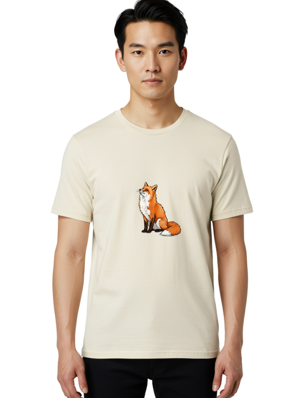 Fox Men'S Graphic Tee, 100% Cotton, Comfortable Casual Summer Wear, Machine Washable, Vintage Camera, Old Camera, Antique Camera, Black Camera, Classic Photography, Photography Equipment, Nostalgic Device, Film Camera, Camera Art Baf113