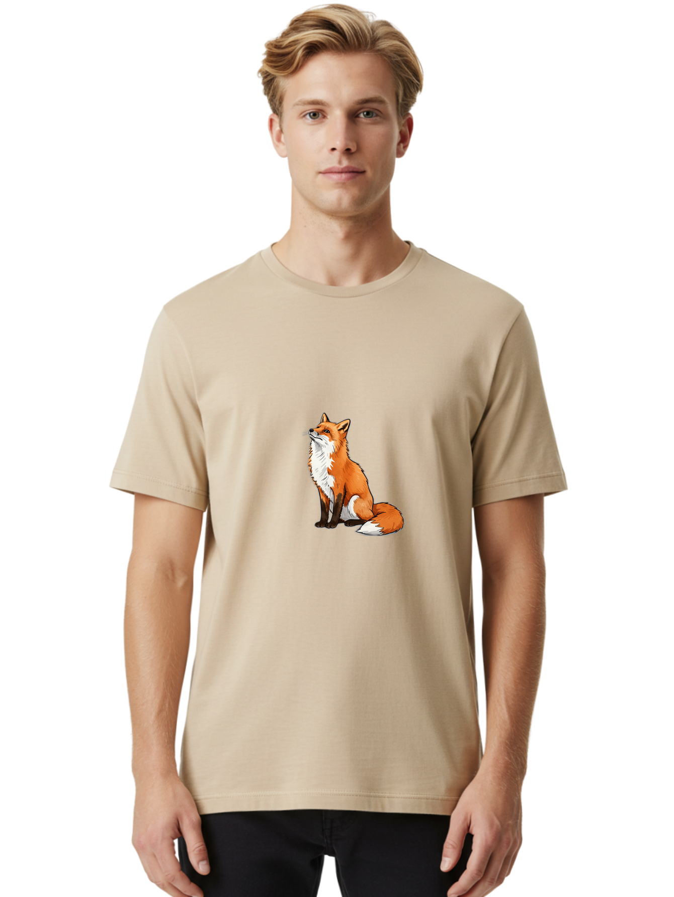 Fox Men'S Graphic Tee, 100% Cotton, Comfortable Casual Summer Wear, Machine Washable, Vintage Camera, Old Camera, Antique Camera, Black Camera, Classic Photography, Photography Equipment, Nostalgic Device, Film Camera, Camera Art Baf113