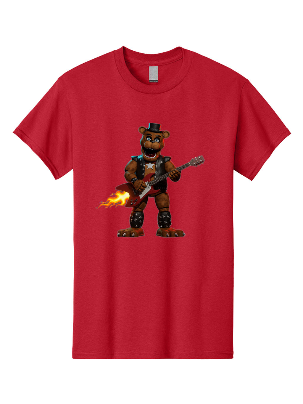 Freddy-Fazbear-3 Men'S Graphic Tee, 100% Cotton, Comfortable Casual Summer Wear, Machine Washable, Vintage Camera, Old Camera, Antique Camera, Black Camera, Classic Photography, Photography Equipment, Nostalgic Device, Film Camera, Camera Art Baf116