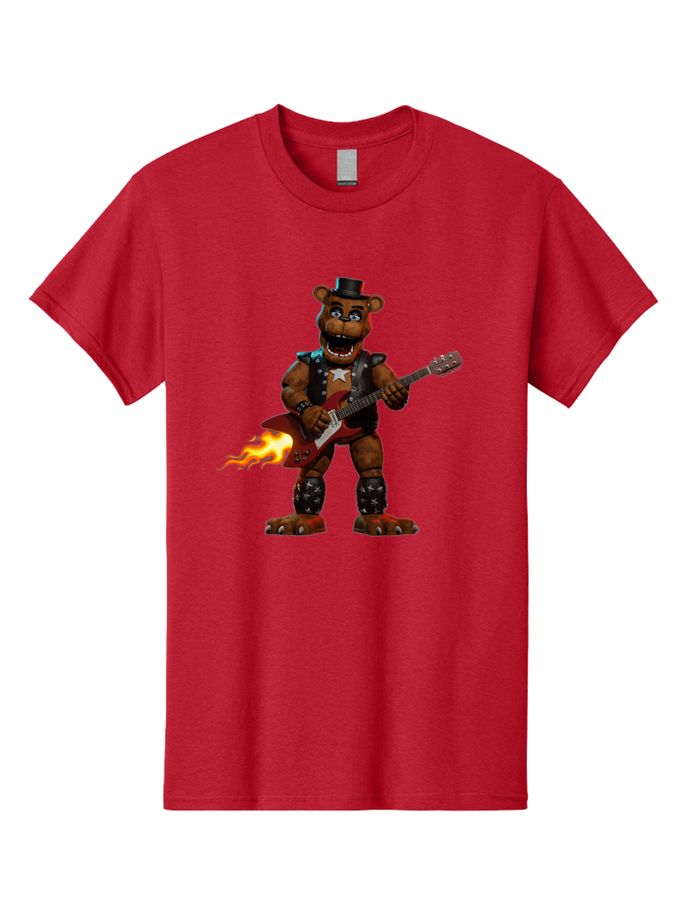 Freddy-Fazbear-3 Men'S Graphic Tee, 100% Cotton, Comfortable Casual Summer Wear, Machine Washable, Vintage Camera, Old Camera, Antique Camera, Black Camera, Classic Photography, Photography Equipment, Nostalgic Device, Film Camera, Camera Art Baf116